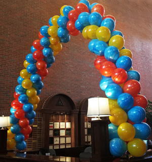 Spiral Balloon Arches by Jessica's Balloons in Arvada, Colorado