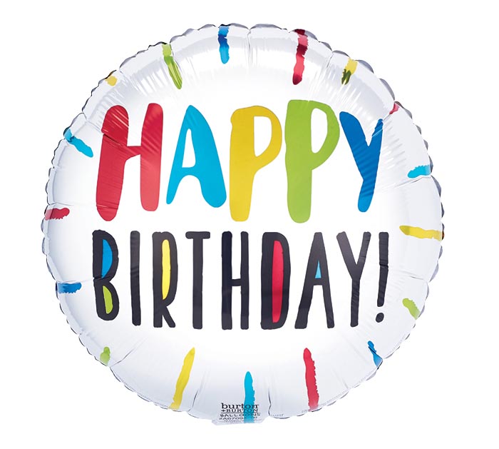 18inch Mylar Birthday Balloon