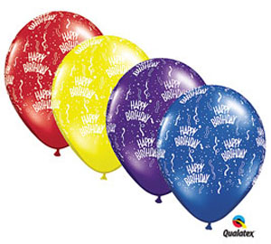 Happy Birthday 11 inch Latex Balloon