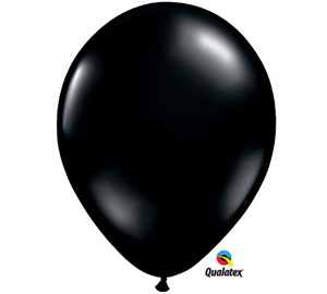 Black 11 inch Latex Balloon