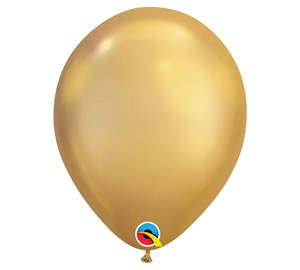Chrome Gold 11 inch Latex Balloon