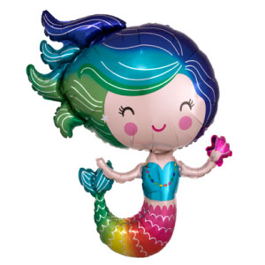 Mermaid Super Shape Mylar Balloon