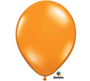 Orange 11 inch Latex Balloon