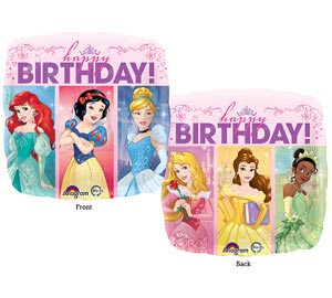 Disney Princesses Happy Birthday Mylar Balloon 18 inch