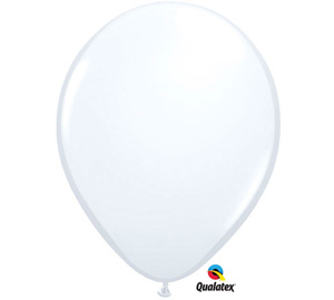 White 11 inch Latex Balloon