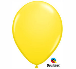 Yellow 11 inch Latex Balloon